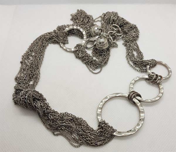 Necklace (belt) made of metal chains, vintage